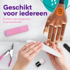 Merkloos Oefenhand Voor Nagels - Nailtrainer - Nagel Oefenhand - Compleet Acryl Nagels Starterpakket -Cosmetisch Kortingswinkel 1200x1200 45