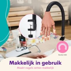 Merkloos Oefenhand Voor Nagels - Nailtrainer - Nagel Oefenhand - Compleet Acryl Nagels Starterpakket -Cosmetisch Kortingswinkel 1200x1200 46