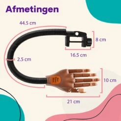 Merkloos Oefenhand Voor Nagels - Nailtrainer - Nagel Oefenhand - Compleet Acryl Nagels Starterpakket -Cosmetisch Kortingswinkel 1200x1200 47