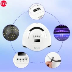 Nageldroger - Nageldrogers - 80 Watt UV LED Lamp Nagels - 45 Leds - Nagellak Droger - UV LED Lamp - Nagellamp - Nail Dryer - Nageldroger Voor Gel Nagellak - Gewone Nagellak - Wit -Cosmetisch Kortingswinkel 1200x1200 485