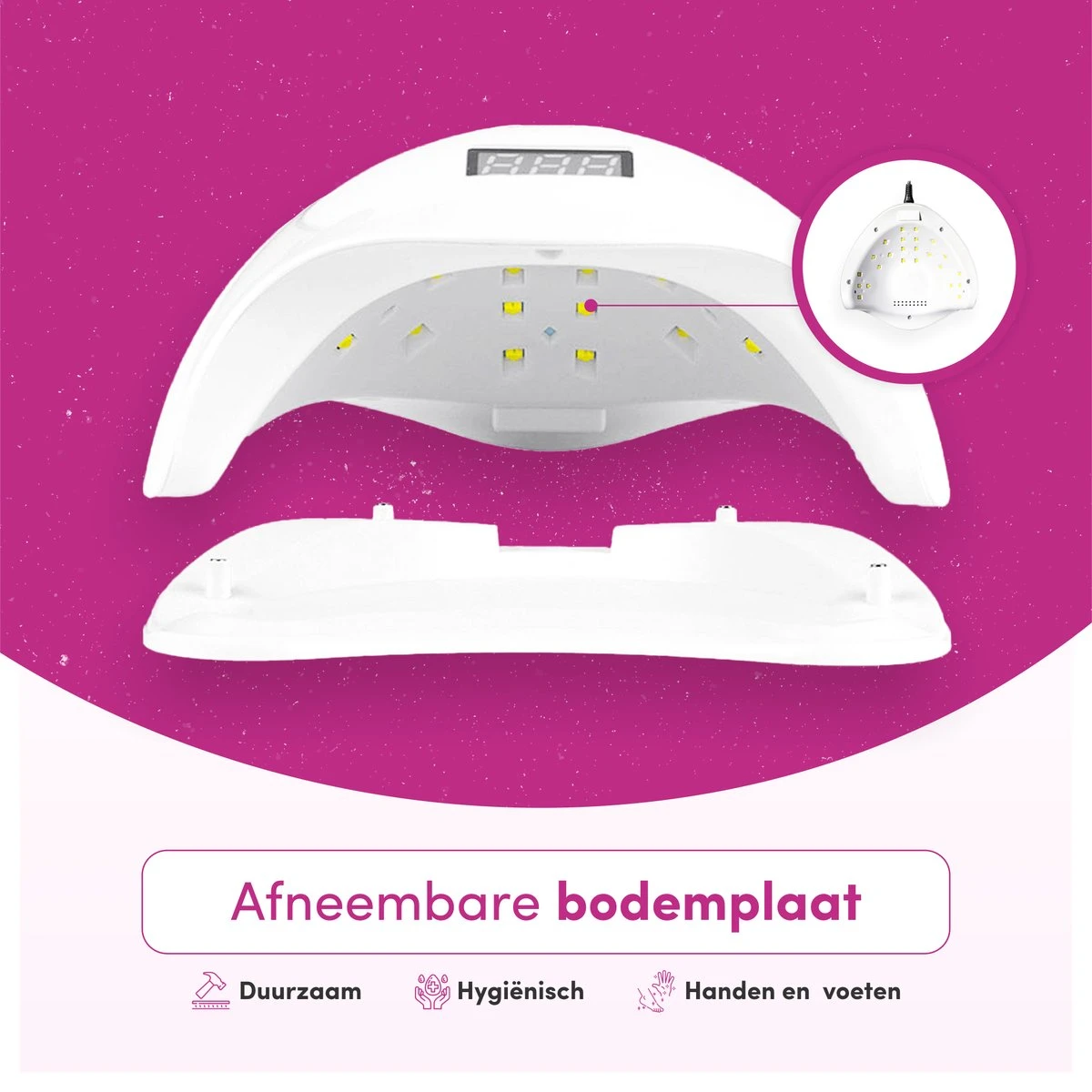 TheBeautyWay Nageldroger - Voor Gelnagels - Geschikt Voor Elke Nagel Gellak - 24 LEDs 3 TheBeautyWay Nageldroger - Voor Gelnagels - Geschikt Voor Elke Nagel Gellak - 24 LEDs - Afbeelding 3