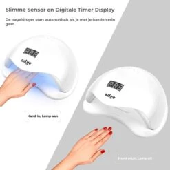 Adge - 54W LED Nageldroger Voor Gelnagels - Geschikt Voor ALLE Nagel Gellak - 36 LEDs - Met Timer -Cosmetisch Kortingswinkel 1200x1200 526