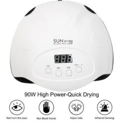 Nageldroger- 90 Watt LED UV Inclusief Manicure- Pedicure Set - Professioneel - Nagel Lamp LED - Professionele Nageldroger - Ledlamp - Gel Nagellak - Gelpolish - Gel Nagels - Builder Gel - Acryl -Cosmetisch Kortingswinkel 1200x1200 544