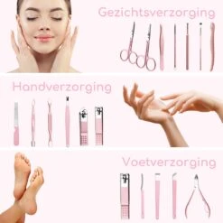 ⭐ATV PERFECTUM Luxe 18-delige - Manicure Set - Met Lederen Opbergetui - Manicureset - Nagelschaartje - Manicuresetje -Cosmetisch Kortingswinkel 1200x1200 635