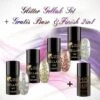 Gellak Glitter Set Met Base&Finish 2in1/Gellak/Gel Nagellak/Gel Polish/Top Coat Gellak
