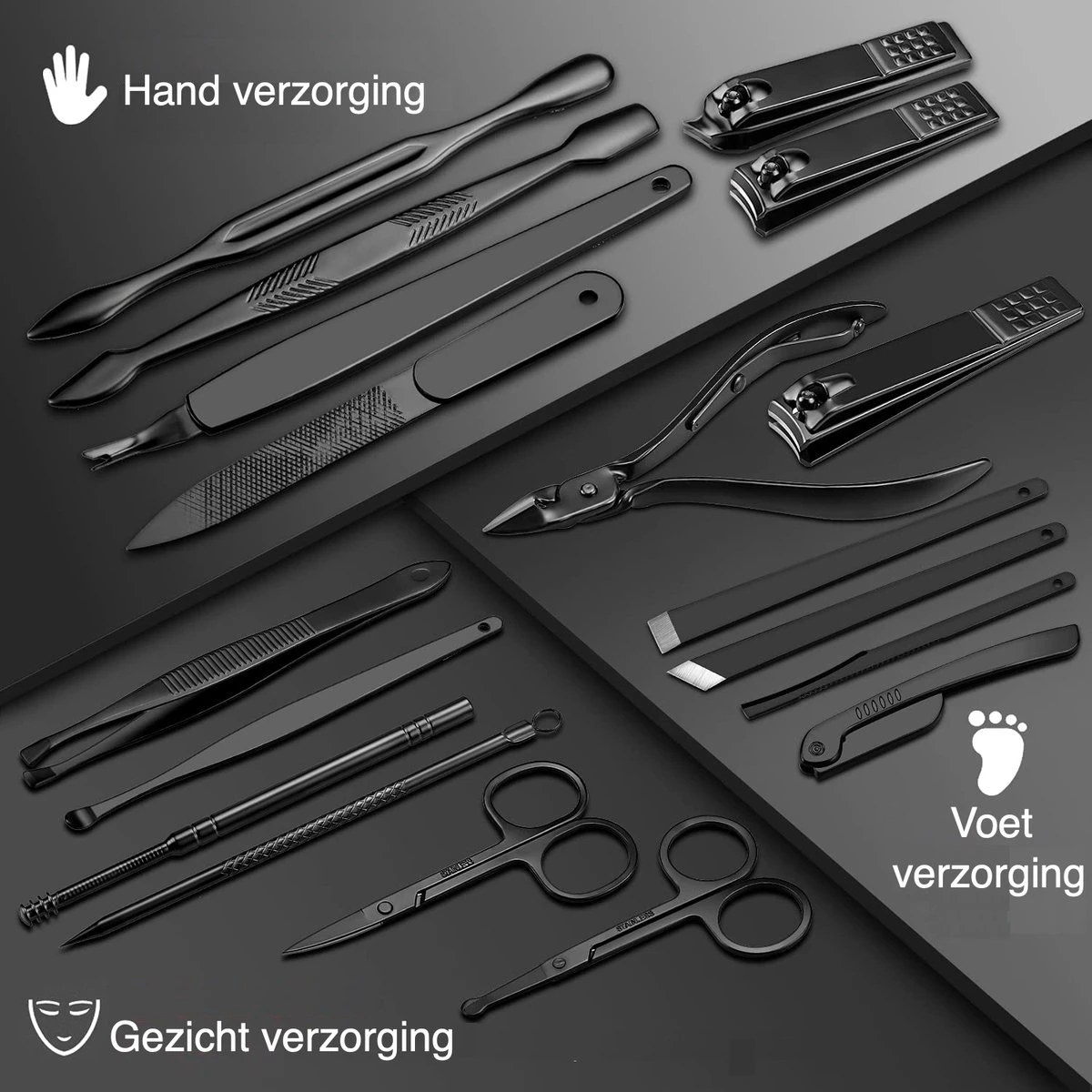 Manicuresets Nagelaccessoires Nagelvijlen Nagelset Schaar Manicure Set 4 Manicuresets Nagelaccessoires Nagelvijlen Nagelset Schaar Manicure Set - Afbeelding 4