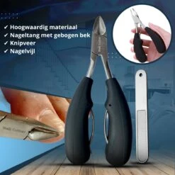 Nagelschaar Inclusief Nagelvijl - Nageltang Voor Harde Teennagels - Nagelknipper Tegen Kalknagels - Harde Nagels - Pedicureset - Manicureset Teennagelknipper - Teennagelschaar -Cosmetisch Kortingswinkel 1200x1200 668