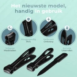 Nagelknipper Set Met Nagelvijl - Nagelset Tegen Kalknagels - Nageltang - Teennagelknipper - Ingegroeide Teennagel - Kalknagel -Schimmelnagel -Cosmetisch Kortingswinkel 1200x1200 687