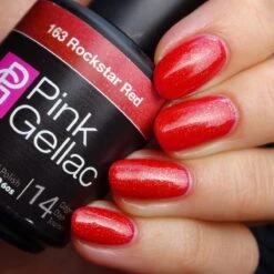 Pink Gellac - Rockstar Red - Gellak - Vegan - Rood - Glanzend - 15ml -Cosmetisch Kortingswinkel 1200x1200 72