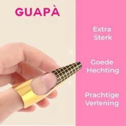 GUAPÀ® Acryl Nagel Sjablonen | Nail Forms | French Manicure | Goud | 25 Stuks -Cosmetisch Kortingswinkel 1200x1200 721