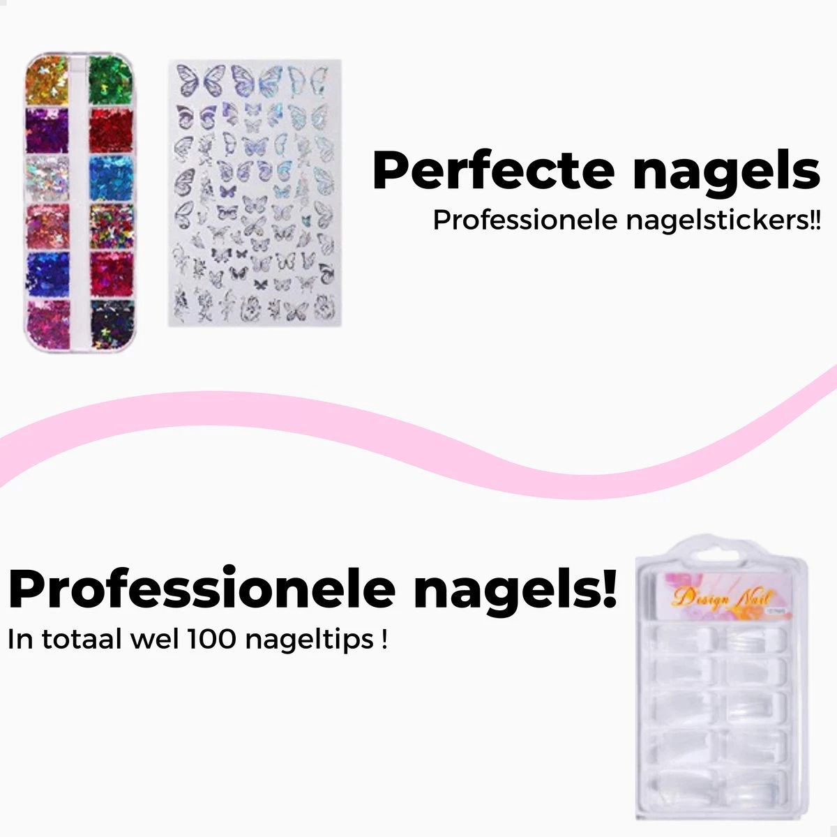 Quevo - Oefenhand Voor Nagels - Nailtrainer - 100 Nageltips - Nagelstickers - Nagelknipper 3 Quevo - Oefenhand Voor Nagels - Nailtrainer - 100 Nageltips - Nagelstickers - Nagelknipper - Afbeelding 3