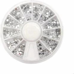 Nail Art Voordeel Set Rhinestones Zilver + Diverse Kleuren - 1200 Stuks - Strass Nagel Steentjes / Nagel Diamantjes / Nail Art -Cosmetisch Kortingswinkel 1200x1200 821