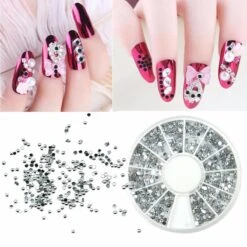 Nail Art Voordeel Set Rhinestones Zilver + Diverse Kleuren - 1200 Stuks - Strass Nagel Steentjes / Nagel Diamantjes / Nail Art -Cosmetisch Kortingswinkel 1200x1200 822