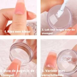 Byama Nagel Stempel - Stempel Set - Nailstamp - Nail Stamp Set - Transparante Jelly Stempel - Nail Art - Nagel Stempel Doorzichtig - Nagel Stempel Silicone - Nagel Kussen - Nagel Stempelplaat - Stempel Nagellak - French Manicure - French Nails - -Cosmetisch Kortingswinkel 1200x1200 827