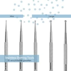 YUBBI™ 5 Delige Nail Art Dotting Tool Set - Nagellak Acryl Penselen - Dubbelzijdig - RVS - 10 Maten 7 YUBBI™ 5 Delige Nail Art Dotting Tool Set - Nagellak Acryl Penselen - Dubbelzijdig - RVS - 10 Maten -Cosmetisch Kortingswinkel 1200x1200 833