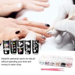GUAPÀ® Nail Art Strass Steentjes | Diamantjes | Rhinestones | Nagel Decoratie | Nail Art Glitters | Complete Nail Art Kit | 3 Dozen Nail Art Diamantjes -Cosmetisch Kortingswinkel 1200x1200 839