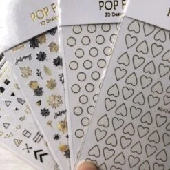 GUAPÀ® Nagelstickers | Nagel Stickers Kerst | Nail Art 3D Stickers | Nagelstickers Kinderen | Nagel Stempel | 4 Nagelstickers Velletjes