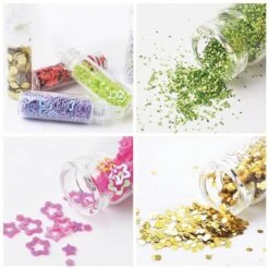 Merkloos 48 Verschillende Flesjes Nagel Decoratie Met Glitters En Sticker - Nail Art - Nagelversiering - Cadeau Tip -Cosmetisch Kortingswinkel 1200x1200 860