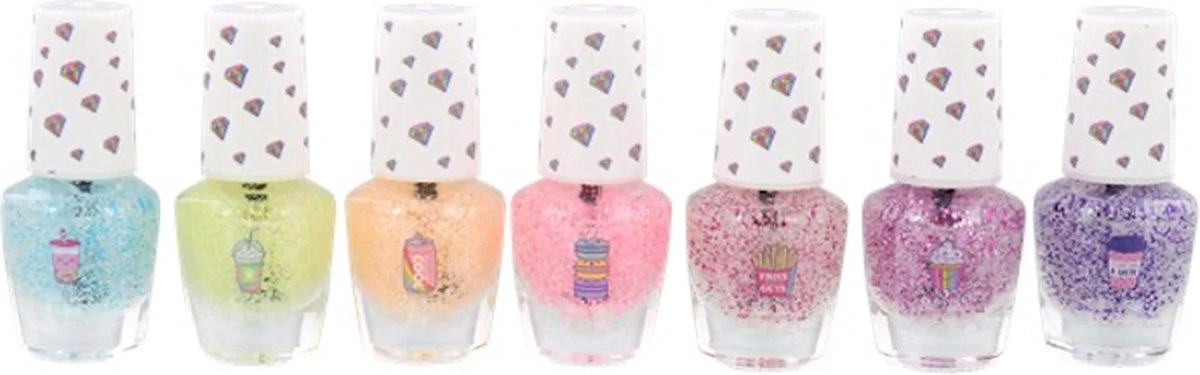 7 Dagen Nagellak Voor Kinderen | Multicolor Glitters | Verschillende Varianten | Nagellak Met Glitters | Glitter Nagellak | Fun Voor Kids 2 7 Dagen Nagellak Voor Kinderen | Multicolor Glitters | Verschillende Varianten | Nagellak Met Glitters | Glitter Nagellak | Fun Voor Kids - Afbeelding 2