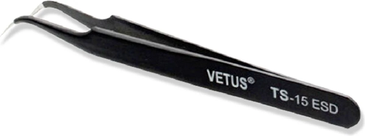 Vetus - Wimper Pincet ESD-15 - Zwart - Tweezer - Pincet - Wimperextensions 1 Vetus - Wimper Pincet ESD-15 - Zwart - Tweezer - Pincet - Wimperextensions