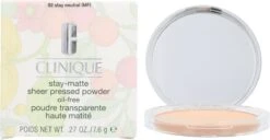 Clinique Stay Matte Sheer Pressed Powder - 02 Stay Neutral - Gezichtspoeder -Cosmetisch Kortingswinkel 1200x622