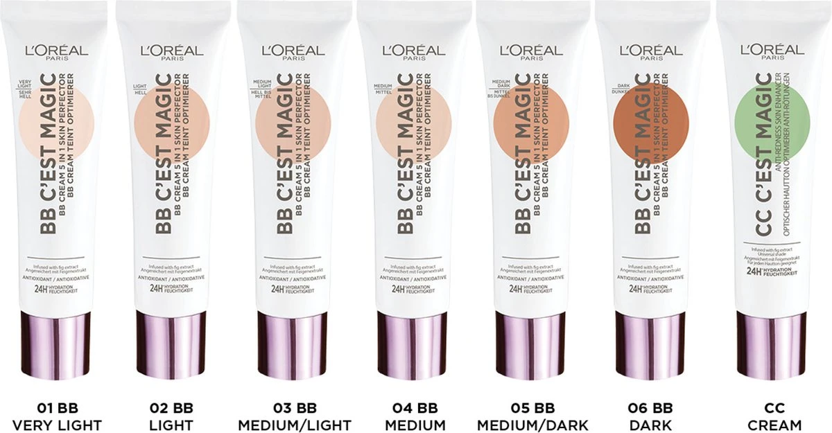 L’Oréal Paris - C'est Magic - Anti-roodheid Crème - CC Cream - 30 Ml 4 L’Oréal Paris - C'est Magic - Anti-roodheid Crème - CC Cream - 30 Ml - Afbeelding 4