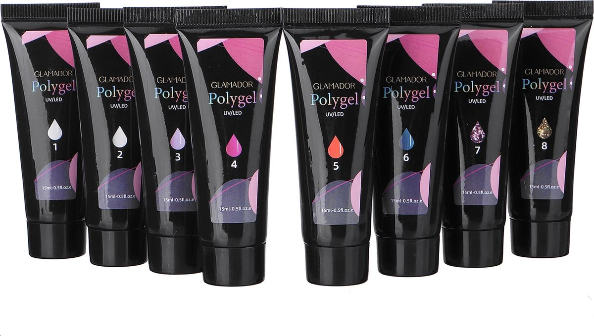 Merkloos Nepnagels - Polygel Set - 8 Kleuren - Nagels Set - Polygel Starter Set - Nagelverlenging Gel Kit - Voor Beginners - Voor DIY Salon Art Nagels 3 Merkloos Nepnagels - Polygel Set - 8 Kleuren - Nagels Set - Polygel Starter Set - Nagelverlenging Gel Kit - Voor Beginners - Voor DIY Salon Art Nagels - Afbeelding 3