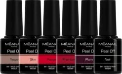 Méanail - Gellak - Peel Off - Elegance - Gel Nagellak - 6 X 8ml