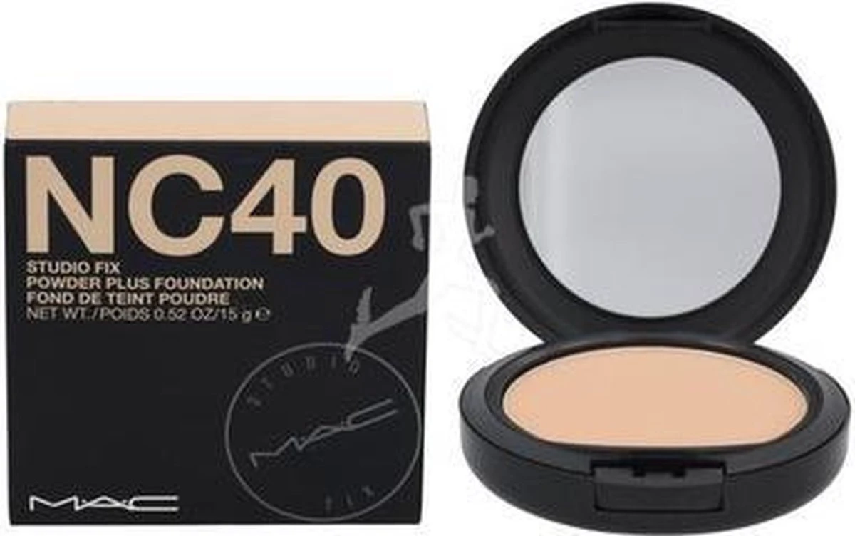 MAC Studio Fix Powder Plus Foundation - NC40 - 15 G - Poeder Foundation 13 MAC Studio Fix Powder Plus Foundation - NC40 - 15 G - Poeder Foundation - Afbeelding 13