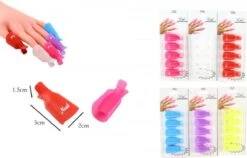 Nagellak Remover Clips | Nagelclips | 10 Stuks | Alles Kleuren -Cosmetisch Kortingswinkel 1200x770