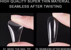 Gel Soft Flex Nepnagels Plaknagels Met Lijm Almond Shape Nagels Press On Nails 100% Soak-off - Fake Nails- Nageltips Full Cover 240 Stuks Transparant / Clear Tips Van Hoge Kwaliteit + Nagelvijl + Lijm -Cosmetisch Kortingswinkel 1200x847