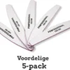 Professionele Nagelvijl 5pcs - Moon #100/180 - Top Kwaliteit - Gratis Verzending