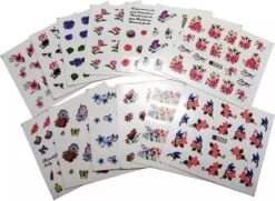 Pakket Van 50 Vellen Met Water Transfer Stickers / Decals - Sparkolia Nagel Styling - Nail Art Velletjes - Nagelstickers -Cosmetisch Kortingswinkel 1200x878 2
