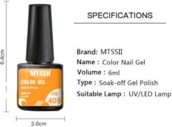 Mtssii - Gelnagel Kit - 5 ZOMER KLEUREN Gellak - Blauw, Groen, Oranje/nude, Geel En Lila- Starterkit - Manicure Set - 54 Watt UV Lamp - Gel Nagels -Cosmetisch Kortingswinkel 1200x886