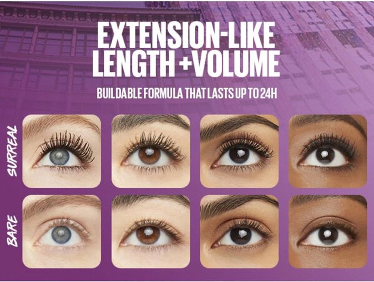 Maybelline The Falsies Sureal - Very Black Mascara 2 Maybelline The Falsies Sureal - Very Black Mascara - Afbeelding 2