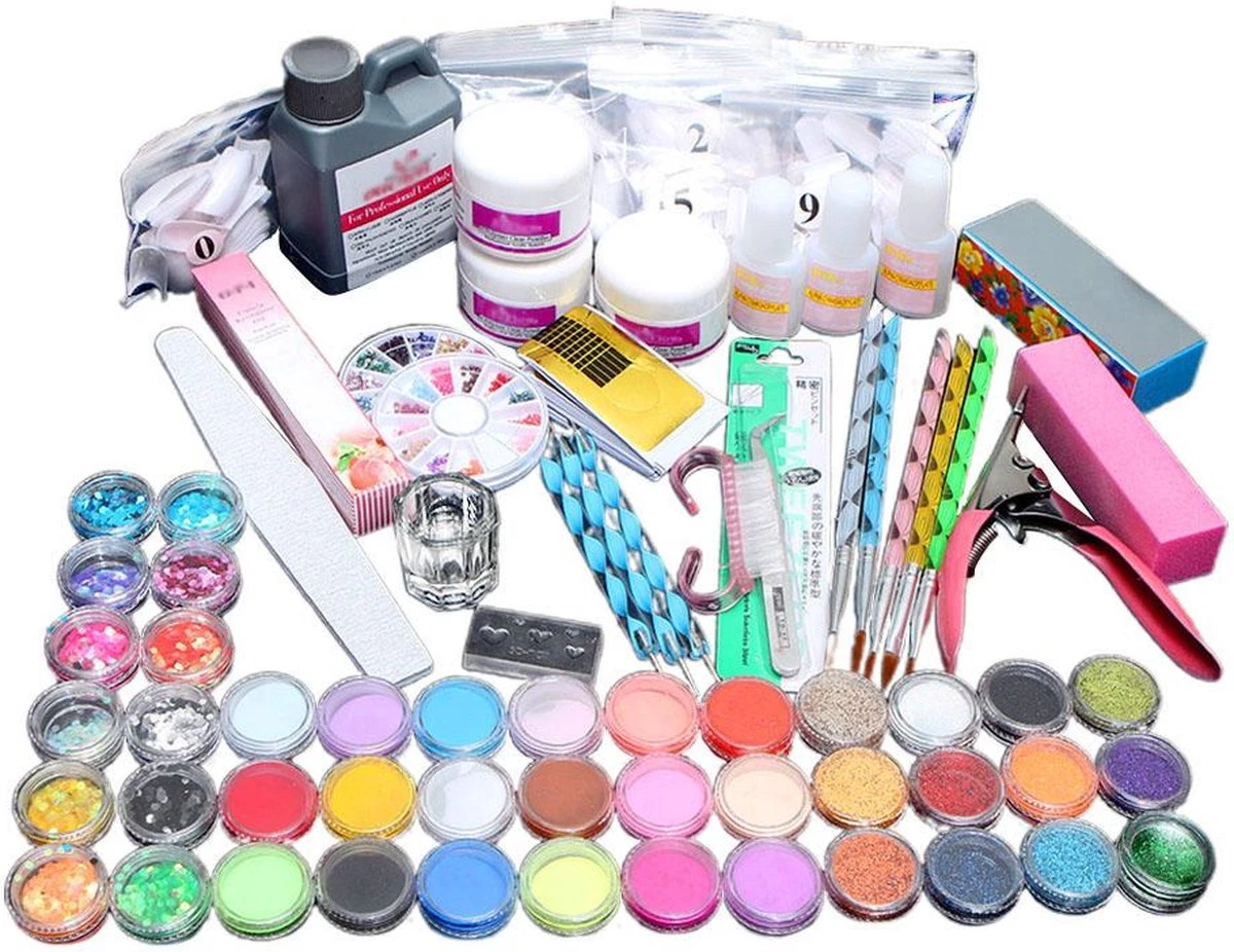 LOUZIR Acrylnagels Starterspakket- 42 Kleuren Acryl Poeders- Nagelgel- Glitters - Cadeautip 1 LOUZIR Acrylnagels Starterspakket- 42 Kleuren Acryl Poeders- Nagelgel- Glitters - Cadeautip