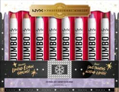 NYX Professional Makeup - Holidays 2022 Mrs Claus - Jumbo Eye Vault - 8 Jumbo Eye Pencils
