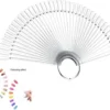 GUAPÀ Kleuren Waaier - Nagel Display Transparant - 50 Stuks - High Quality Color Ring