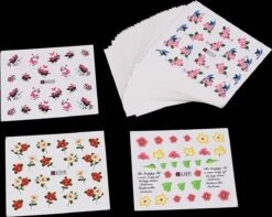 Pakket Van 50 Vellen Met Water Transfer Stickers / Decals - Sparkolia Nagel Styling - Nail Art Velletjes - Nagelstickers -Cosmetisch Kortingswinkel 1200x958