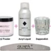 GUAPÀ® Acryl Starterspakket Pink Blush | Acryl Poeder | Acrylic Liquid | Acryl Penselen | Dappendish | Acryl Nagels | Professionele Kwaliteit