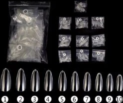 Gel Soft Flex Nepnagels Plaknagels Met Lijm Almond Shape Nagels Press On Nails 100% Soak-off - Fake Nails- Nageltips Full Cover 240 Stuks Transparant / Clear Tips Van Hoge Kwaliteit + Nagelvijl + Lijm -Cosmetisch Kortingswinkel 1200x999