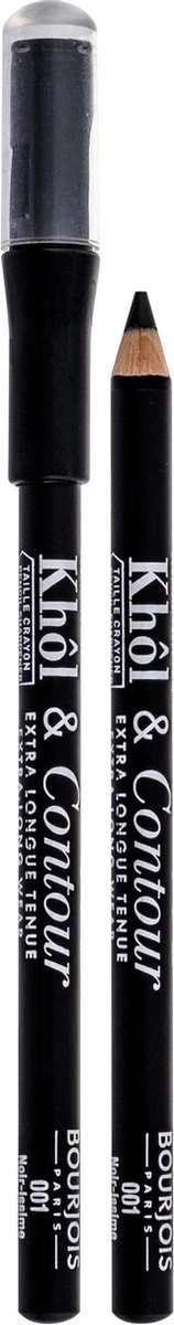 Bourjois Eye Liner Khol Contour Oogpotlood - 001 Black 9 Bourjois Eye Liner Khol Contour Oogpotlood - 001 Black - Afbeelding 9