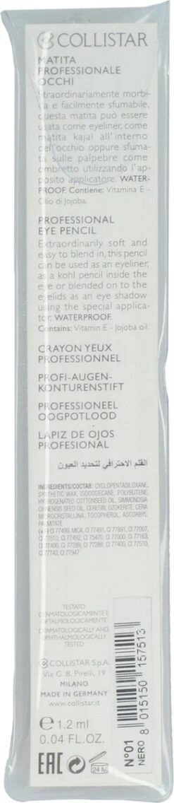 Collistar Professional Eyepencil 1, Black -Cosmetisch Kortingswinkel 261x1200 1