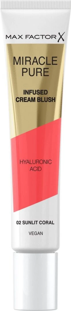 Max Factor Miracle Pure Vegan Blush 002 Sunlit Coral -Cosmetisch Kortingswinkel 277x1200 3