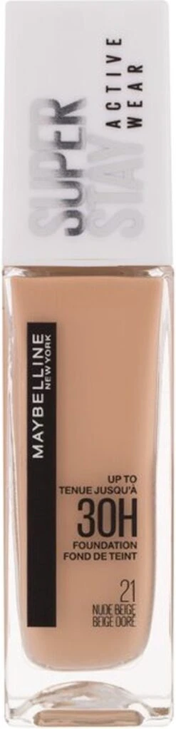 Maybelline - Superstay Active Wear Foundation - 21 Nude Beige -Cosmetisch Kortingswinkel 290x1200 2