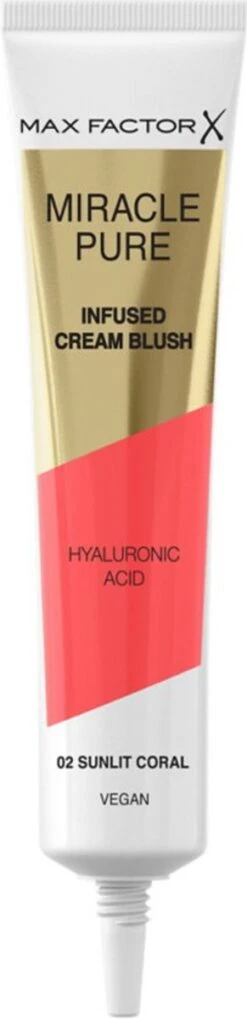 Max Factor Miracle Pure Vegan Blush 002 Sunlit Coral -Cosmetisch Kortingswinkel 291x1200 2
