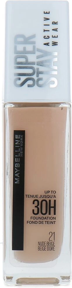 Maybelline - Superstay Active Wear Foundation - 21 Nude Beige -Cosmetisch Kortingswinkel 302x1200 6