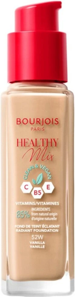 Bourjois Healthy Mix Clean Vegan Foundation 052 Vanilla -Cosmetisch Kortingswinkel 305x1200