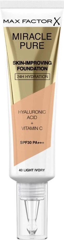 Max Factor Miracle Pure Skin Improving Foundation 040 Light Ivory
