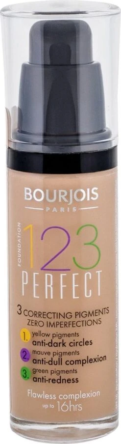 Bourjois 123 Perfect Foundation - 54 Beige Foncé -Cosmetisch Kortingswinkel 328x1200 4